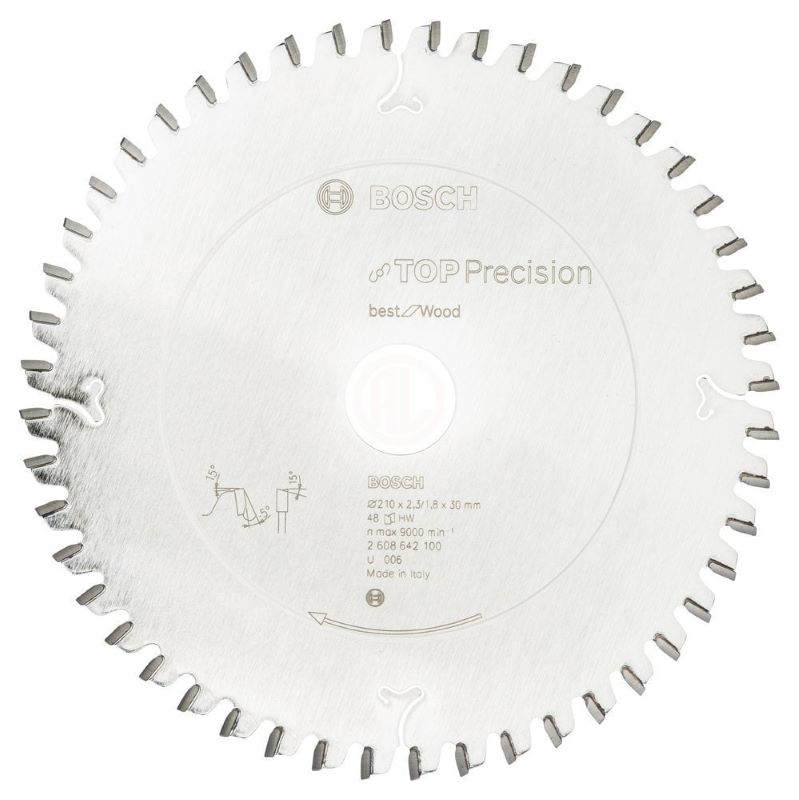 Bosch Daire Testere Bıçağı Best For Wood 210x30 mm 48 Diş 
