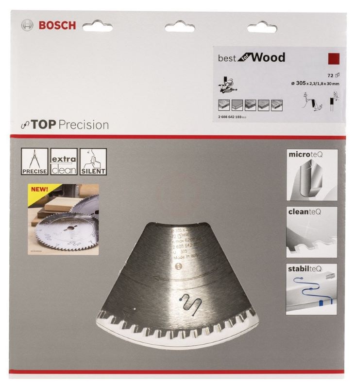 Bosch Daire Testere Bıçağı Best For Wood 305x30 mm 72 Diş 