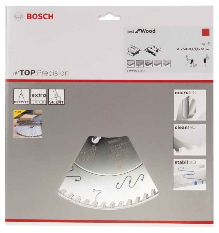 Bosch Daire Testere Bıçağı Best For Wood 250x30 mm 60 Diş 