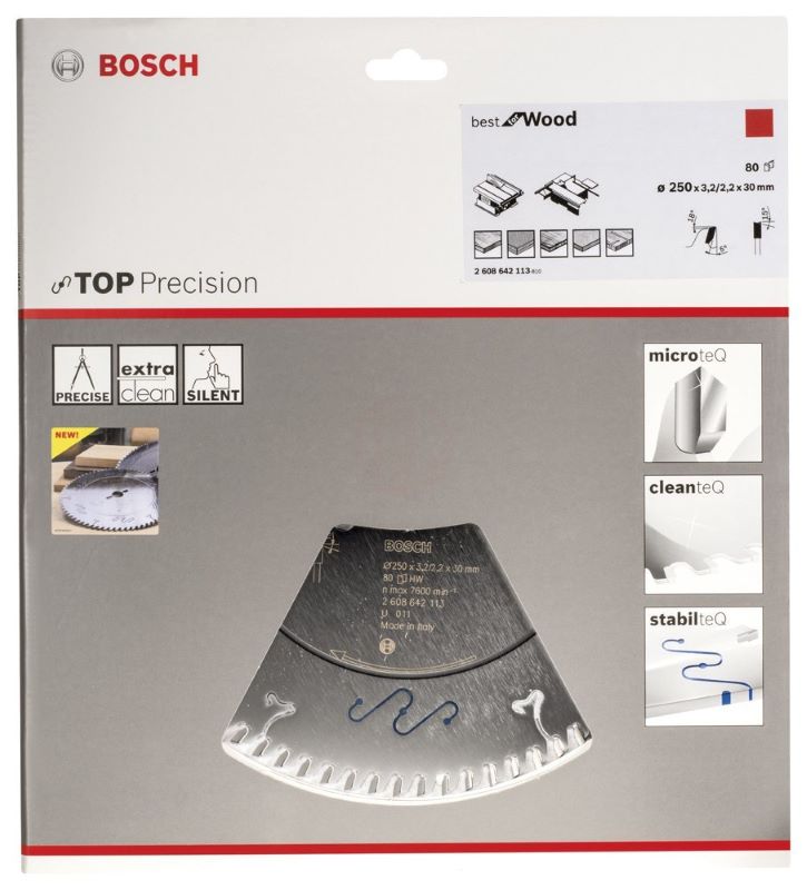 Bosch Daire Testere Bıçağı Best For Wood 250x30 mm 80 Diş 