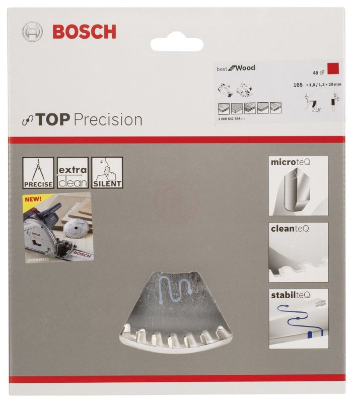 Bosch Daire Testere Bıçağı Best For Wood 165x20 mm 48 Diş 