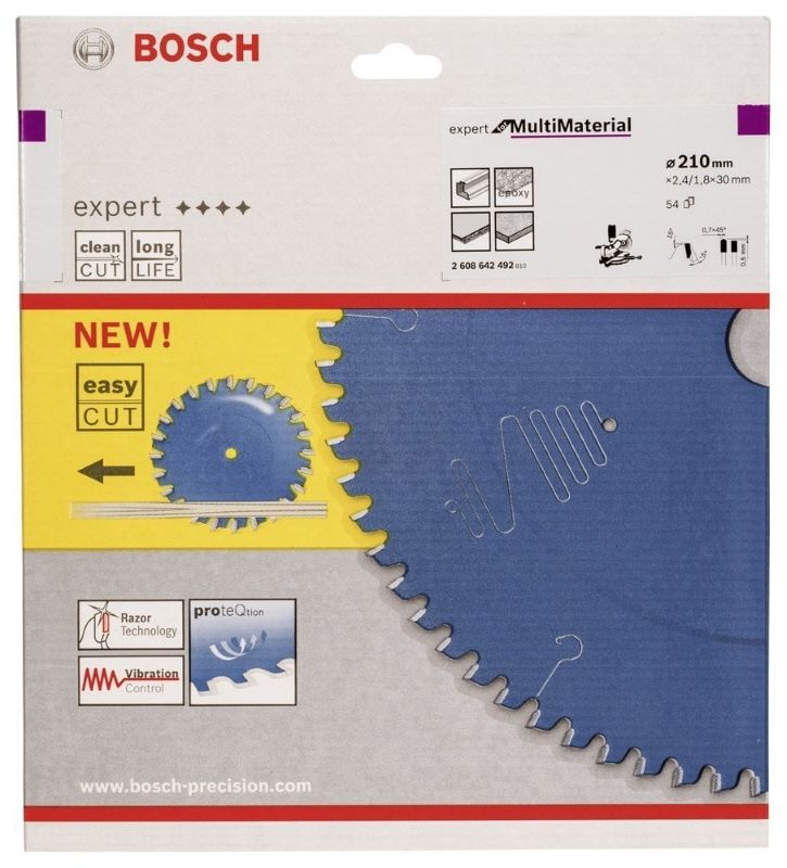 Bosch Daire Testere Bıçağı Expert For MultiMaterial 210x30 mm 54 Diş 