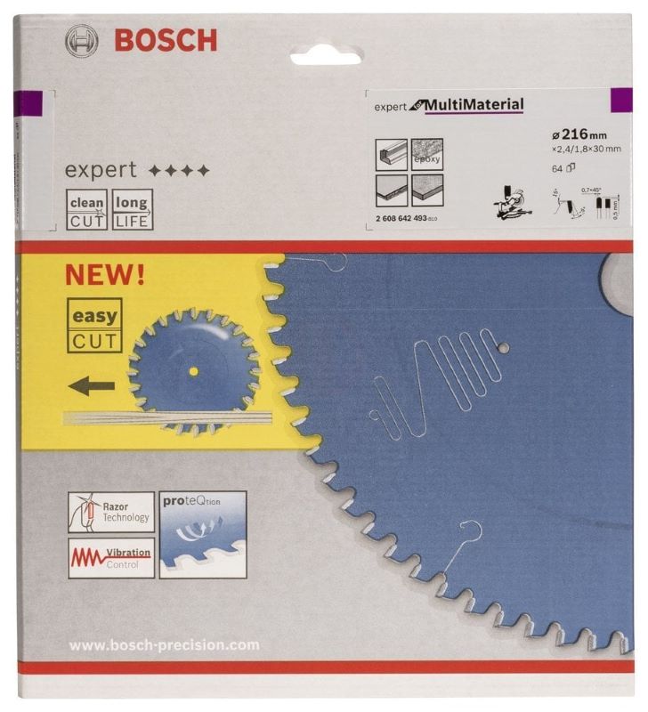 Bosch Daire Testere Bıçağı Expert For MultiMaterial 216x30 mm 64 Diş 