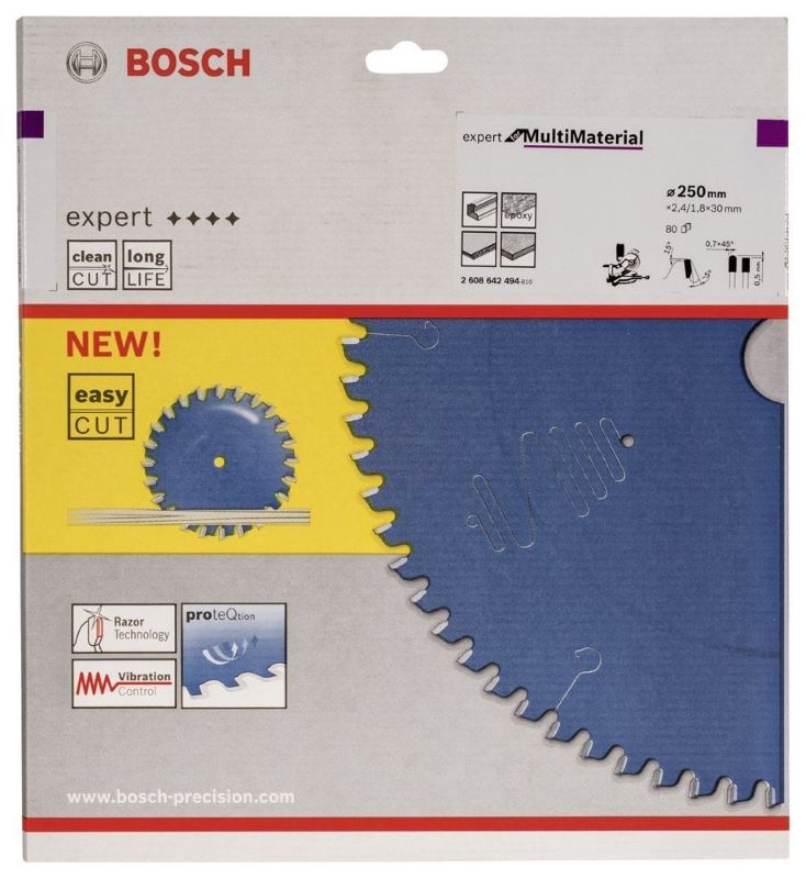 Bosch Daire Testere Bıçağı Expert For MultiMaterial 250x30 mm 80 Diş 