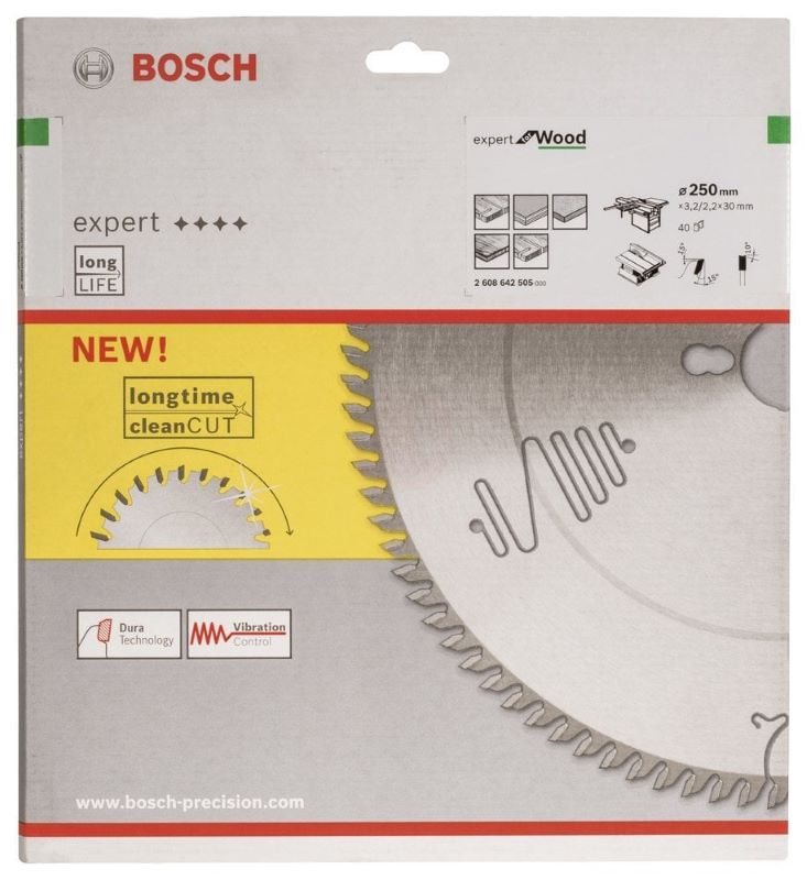 Bosch Daire Testere Bıçağı Expert For Wood 250x30 mm 40 Diş 
