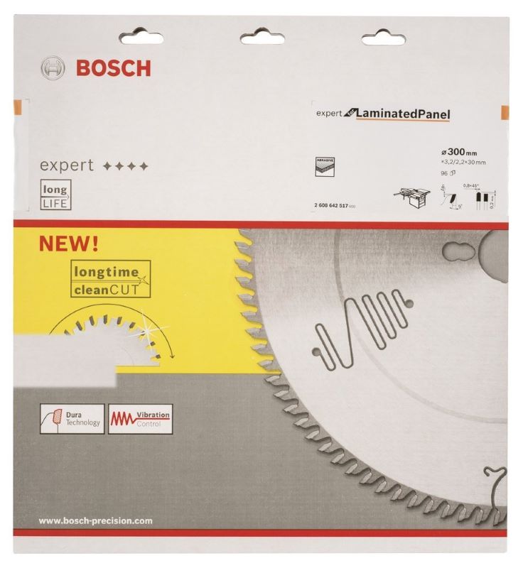 Bosch Daire Testere Bıçağı Expert For LaminatedPanel 300x30 mm 96 Diş 