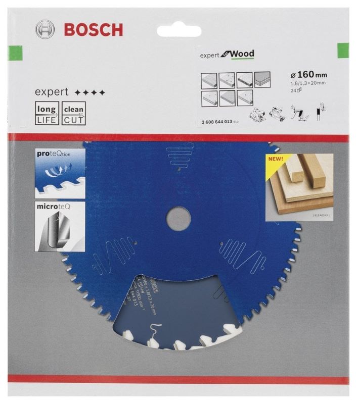 Bosch Daire Testere Bıçağı Expert For Wood 160x20 mm 24 Diş (1,8/1,3 mm) 