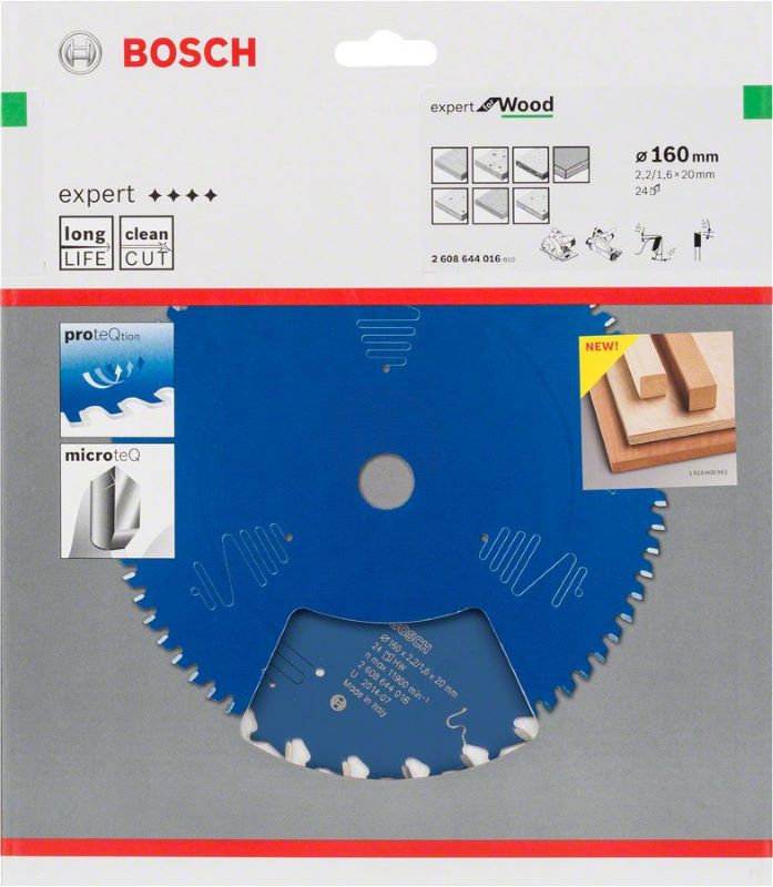 Bosch Daire Testere Bıçağı Expert For Wood 160x20 mm 24 Diş (2,2/1,6 mm) 