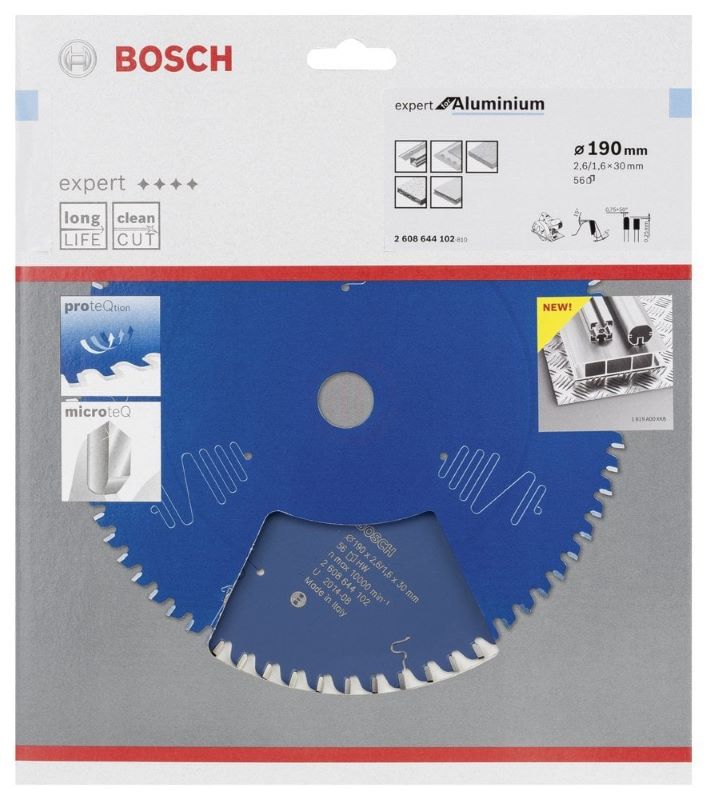 Bosch Daire Testere Bıçağı Expert For Aluminium 190x30 mm 56 Diş 