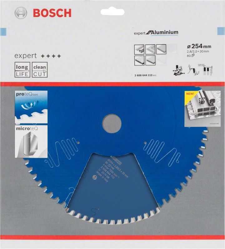 Bosch Daire Testere Bıçağı Expert For Aluminium 254x30 mm 80 Diş 