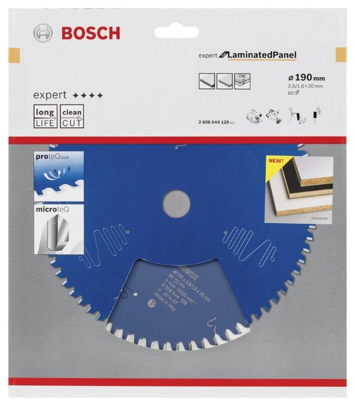 Bosch Daire Testere Bıçağı Expert For LaminatedPanel 190x20 mm 60 Diş 