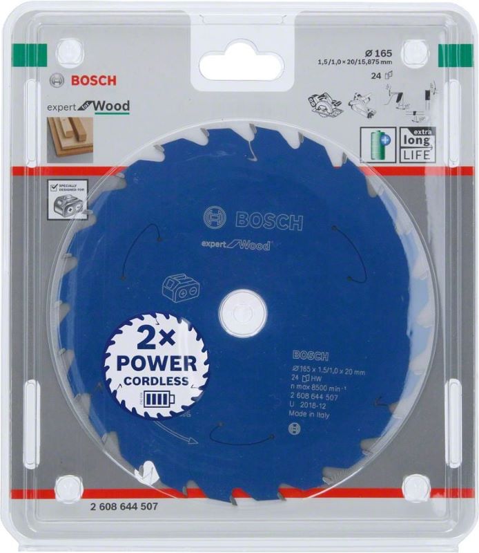 Bosch Daire Testere Bıçağı Expert For Wood 165x20 mm 24 Diş (1,5/1,0 mm) 