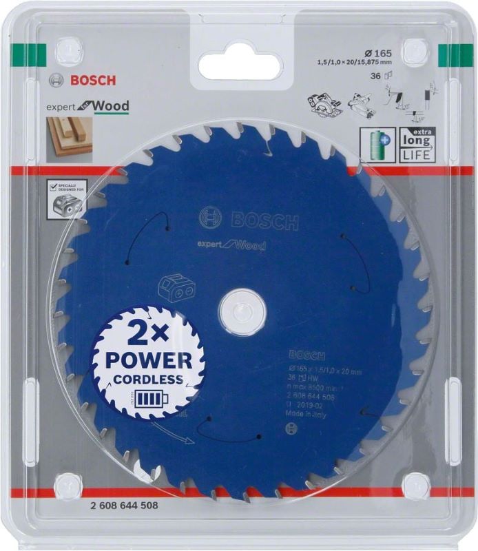 Bosch Daire Testere Bıçağı Expert For Wood 165x20 mm 36 Diş (1,5/1,0 mm) 