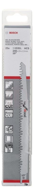 Bosch Panter Testere Bıçağı Top For Wood S 1531 L 240 mm (25 Adet) 