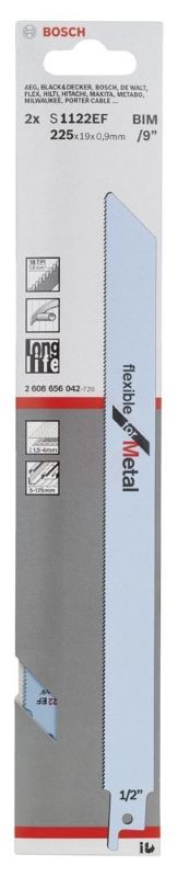 Bosch Panter Testere Bıçağı Flexible For Metal S 1122 EF 225 mm (2 Adet) 