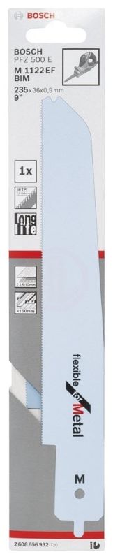 Bosch Panter Testere Bıçağı (PFZ 500 E) Flexible For Metal M 1122 EF 235 mm 