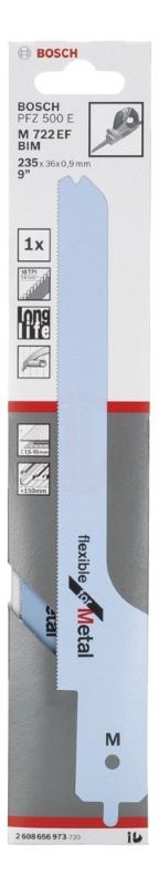 Bosch Panter Testere Bıçağı (PFZ 500 E) Flexible For Metal M 722 EF 235 mm 