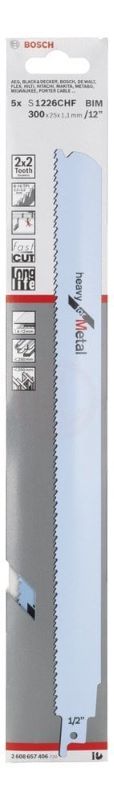 Bosch Panter Testere Bıçağı Heavy For Metal S 1226 CHF 300 mm (5 Adet) 