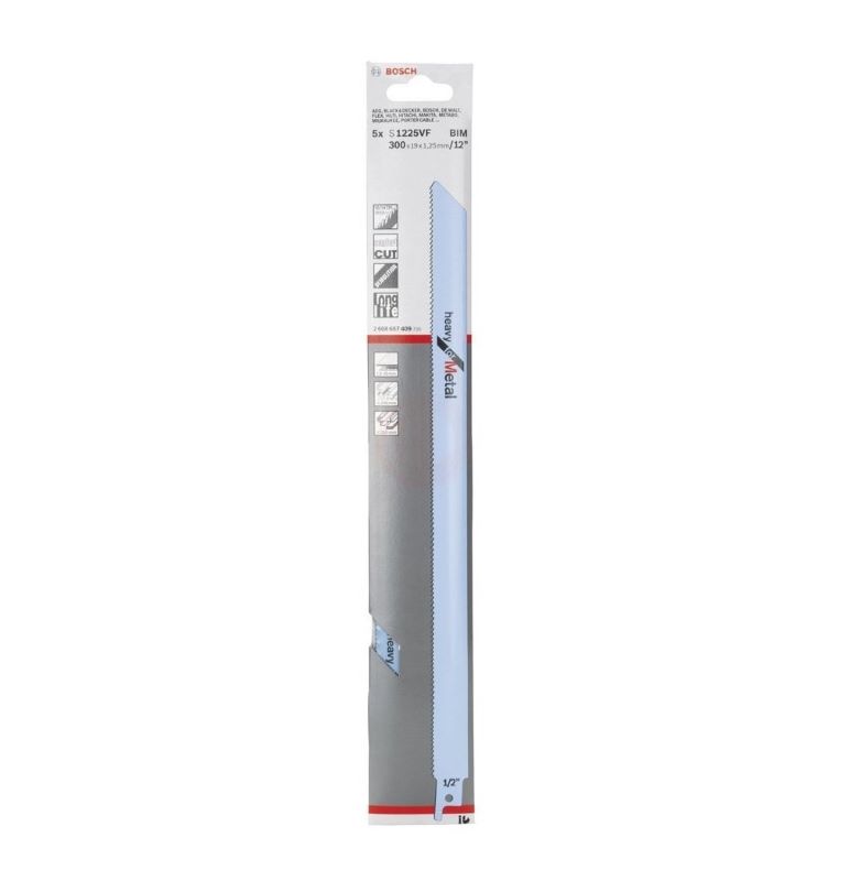 Bosch Panter Testere Bıçağı Heavy For Metal S 1225 VF 300 mm (5 Adet) 