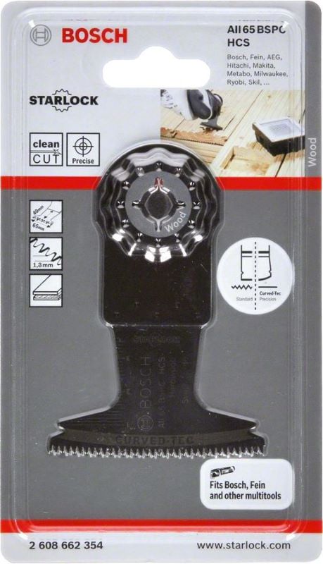 Bosch Starlock Testere Ucu Hard Wood AII 65 BSPC 65 mm (1 Adet) 