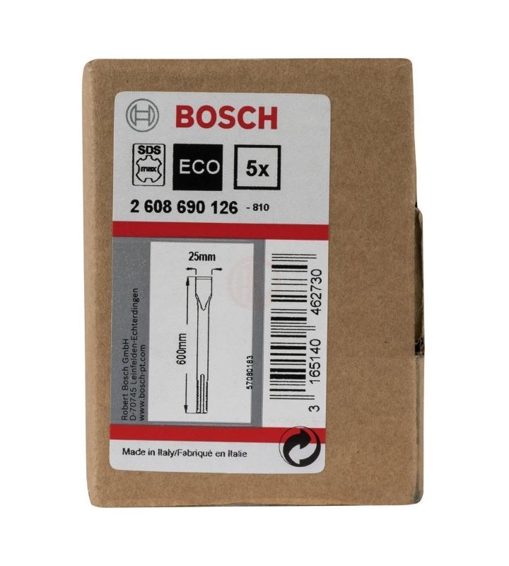 Bosch SDS Max Yassı Keski 600x25 mm (5 Adet) 