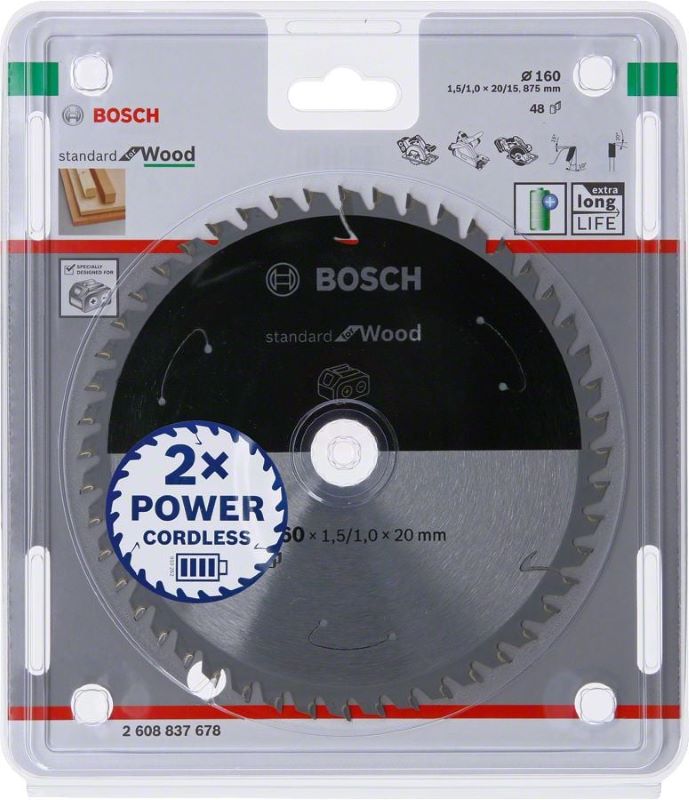 Bosch Daire Testere Bıçağı Standard For Wood 160x20 mm 48 Diş 