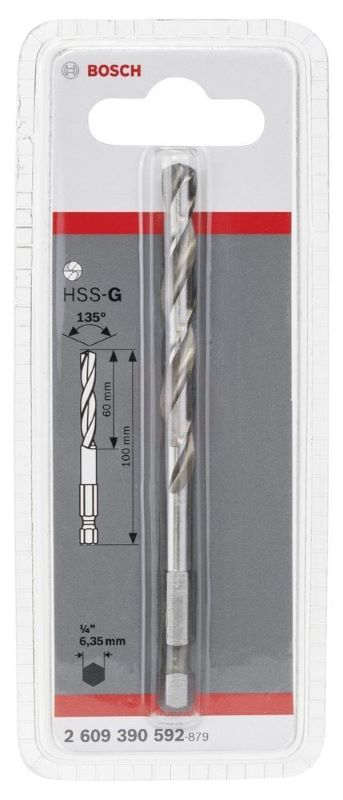 Bosch Quick Lock Delik Açma Testeresi Merkezleme Ucu HSS-G 100 mm 