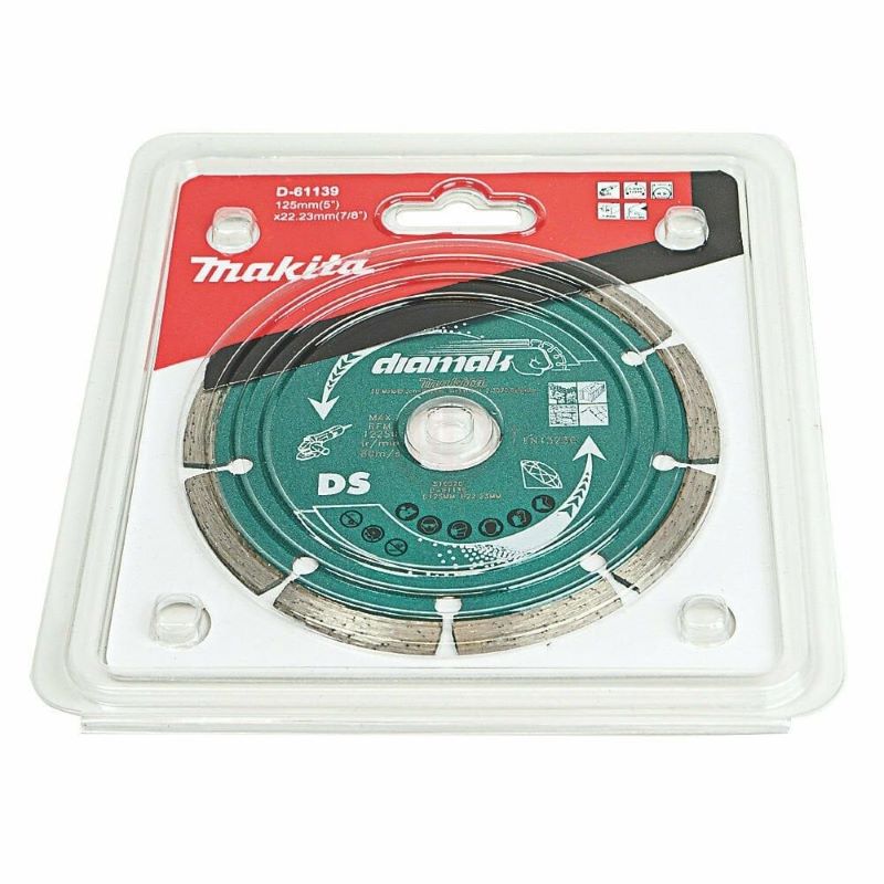 Makita Segmanlı Elmas Testere Yeşil 125x2,2x22,23 mm (D-61139) 