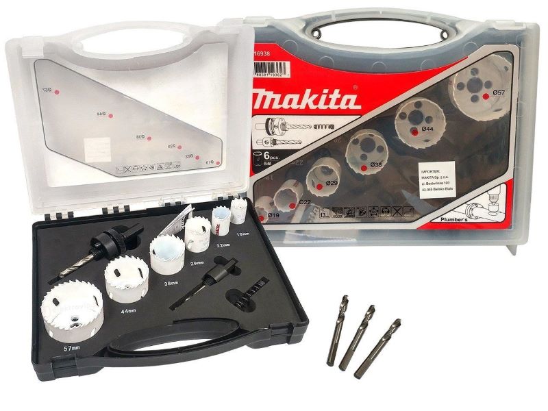 Makita Bi-Metal Delik Açma Testeresi Set Tesisatçı (19-57 mm) (D-16938) 