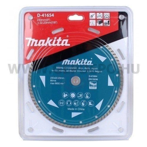 Makita Turbo Elmas Testere Mavi 125x2,5x22,23 mm (D-41632) 