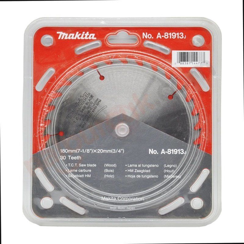 Makita Profesyonel Ahşap Daire Testere 180x20 mm 30 Diş (A-81913) 