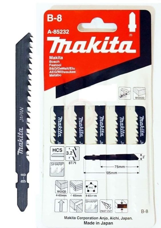 Makita Ahşap Dekupaj Testere Bıçağı 75 mm (B-8) (A-85232) 